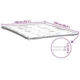 Protège-matelas blanc 140x220 cm