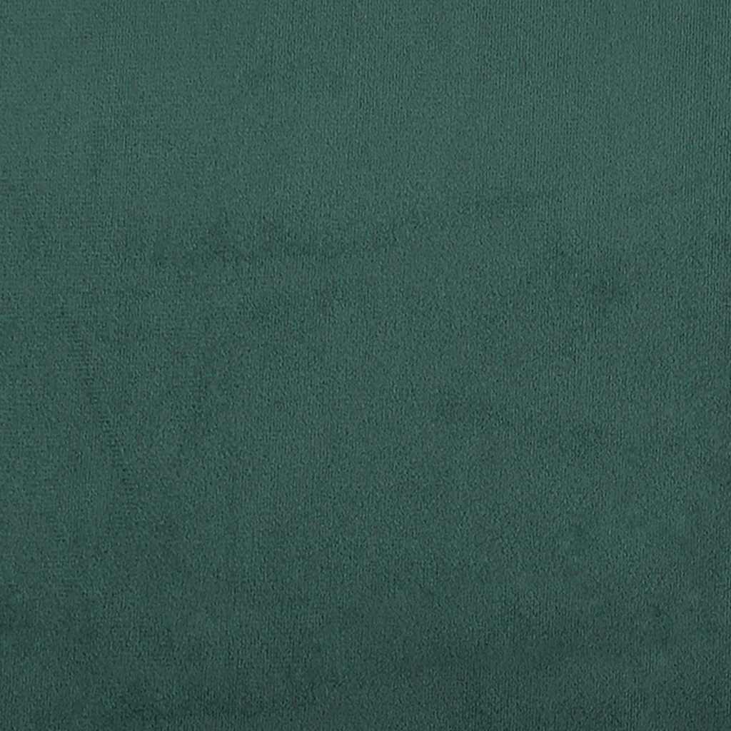 Cadre de lit ottoman sans matelas vert foncé 120x200 cm velours