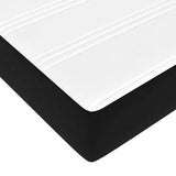 Cadre de lit ottoman avec matelas noir 120x200 cm velours