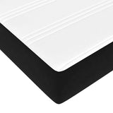 Cadre de lit ottoman avec matelas noir 140x190 cm velours