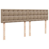 Cadre de lit ottoman et matelas cappuccino 160x200cm similicuir