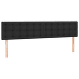 Cadre de lit ottoman avec matelas noir 160x200 cm similicuir