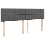 Ottoman bed frame with dark grey mattress 200x200cm fabric