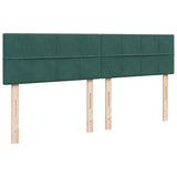 Cadre de lit ottoman avec matelas vert foncé 180x200cm velours