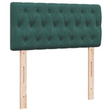 Cadre de lit ottoman avec matelas vert foncé 180x200cm velours