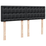 Cadre de lit ottoman avec matelas noir 140x200 cm similicuir