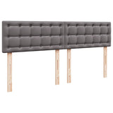 Cadre de lit ottoman avec matelas gris 160x200 cm similicuir