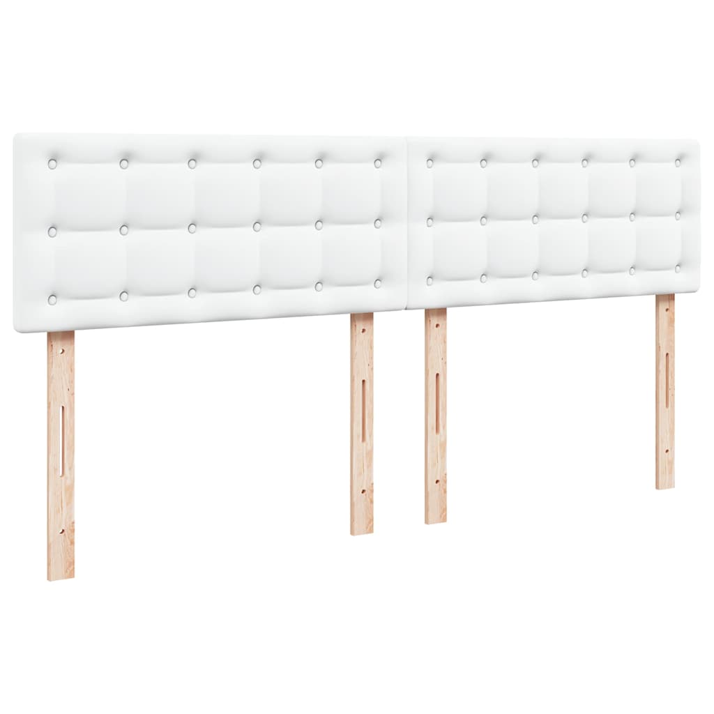 Cadre de lit ottoman et matelas blanc pur 200x200cm similicuir