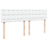 Cadre de lit ottoman et matelas blanc pur 200x200cm similicuir