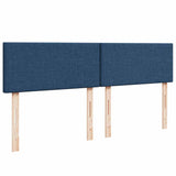 Ottoman bed frame with blue mattress 180x200 cm fabric