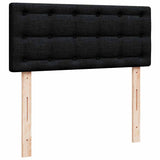 Ottoman bed with black mattress 120x200 cm fabric