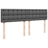 Ottoman bed frame with dark gray mattress 160x200cm fabric