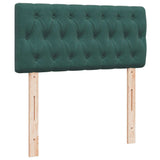 Ottoman bed frame with dark green mattress 90x190 cm velvet