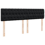 Cadre de lit ottoman avec matelas noir 180x200 cm velours