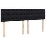 Cadre de lit ottoman avec matelas noir 160x200 cm velours