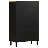 Hohes Sideboard 60x33,5x110 cm aus massivem rohem Mangoholz