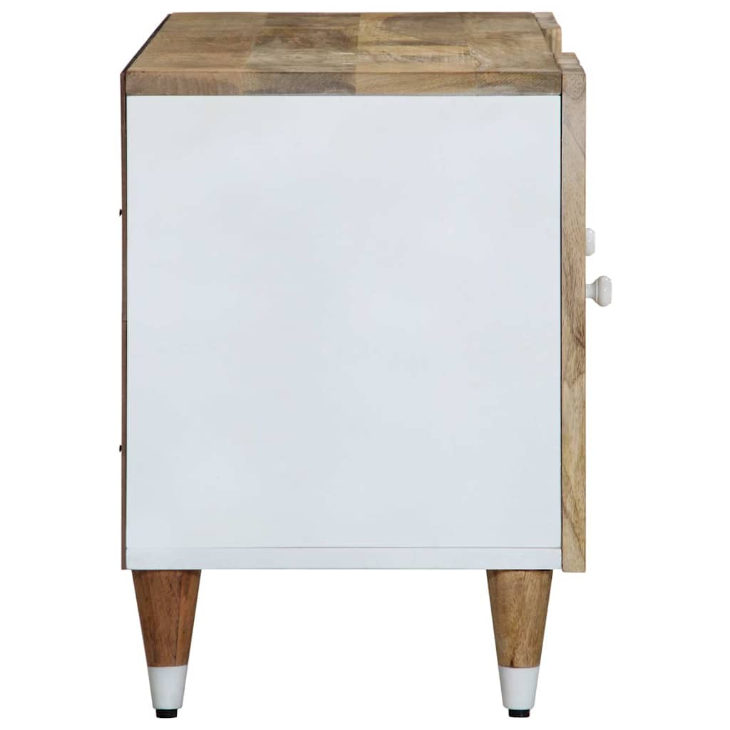 Meuble TV 105x33,5x46 cm bois massif de manguier