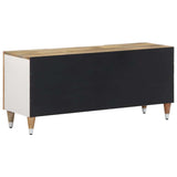 Meuble TV 105x33,5x46 cm bois massif de manguier