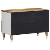 Meuble TV 70x33,5x46 cm bois massif de manguier