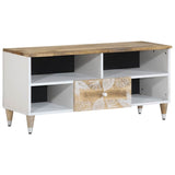 Meuble TV 100x33,5x46 cm bois massif de manguier