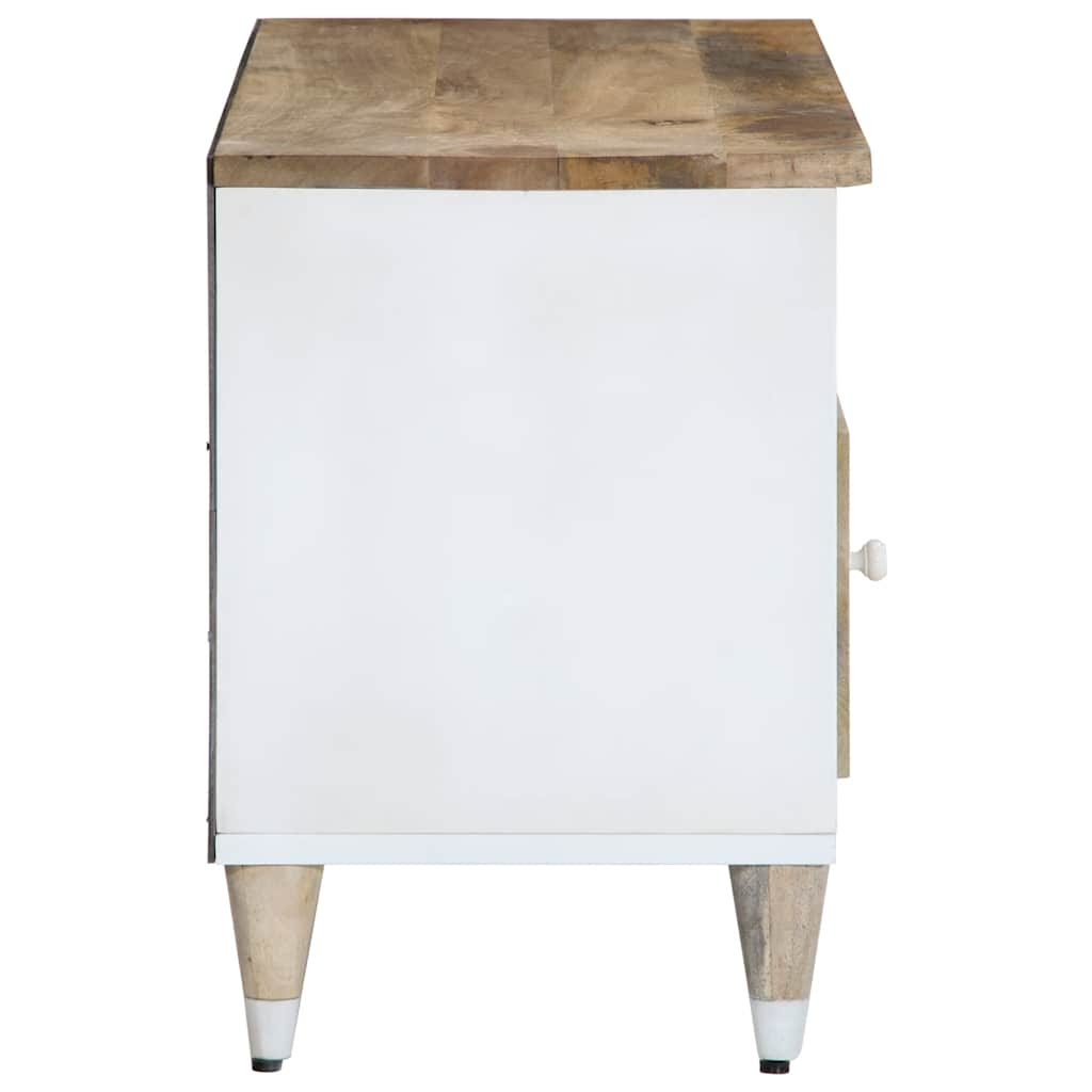 Meuble TV 100x33,5x46 cm bois massif de manguier