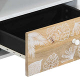 Meuble TV 80x33,5x46 cm bois massif de manguier