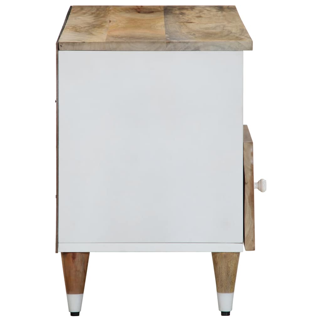 Meuble TV 100x33,5x46 cm bois massif de manguier