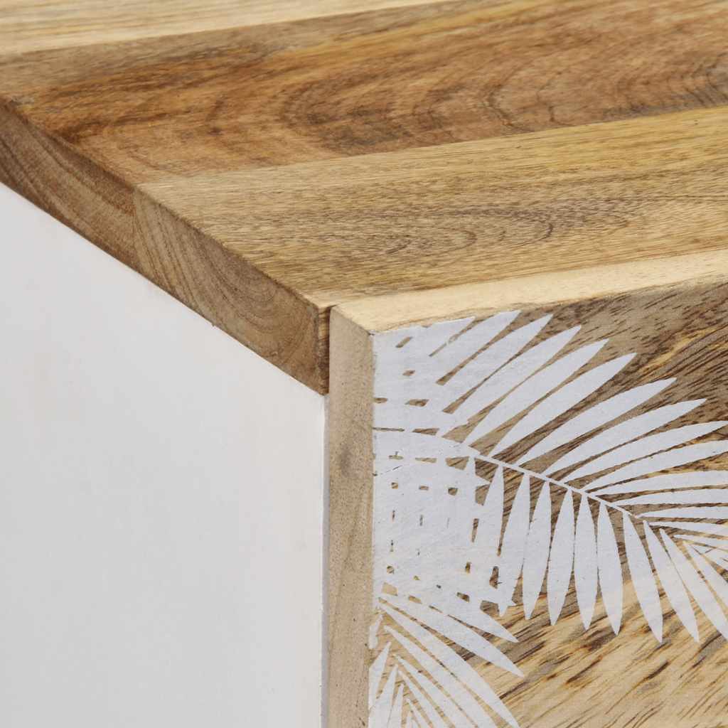 Buffet 40x33,5x75 cm bois de manguier massif