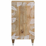 Buffet 40x33,5x75 cm bois de manguier massif