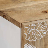 Buffet 40x33,5x75 cm bois de manguier massif