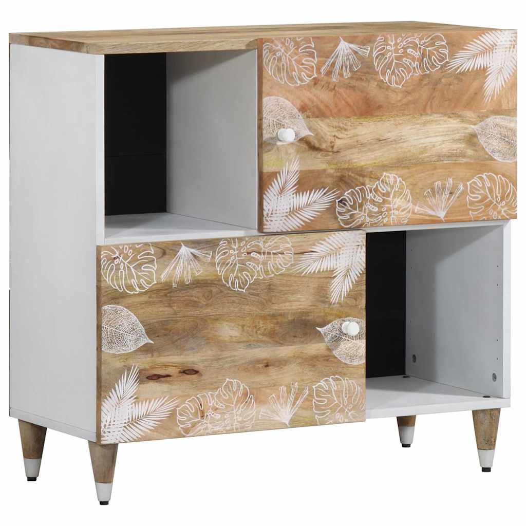 Buffet 80x33,5x75 cm bois massif de manguier