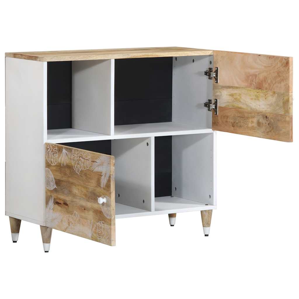 Buffet 80x33,5x75 cm bois massif de manguier