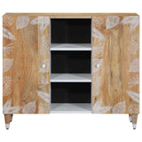 Buffet 90x33,5x75 cm bois massif de manguier