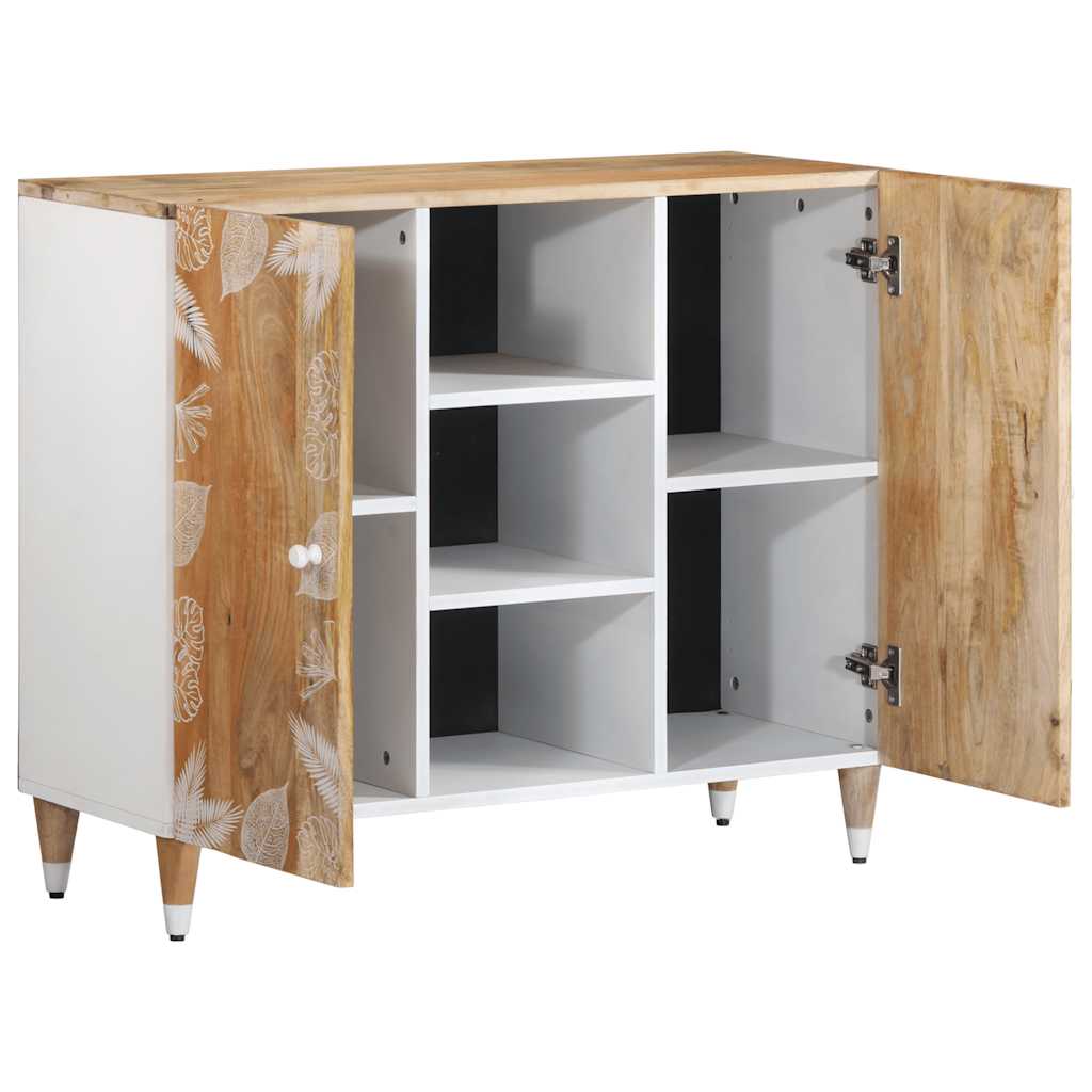 Buffet 90x33,5x75 cm bois massif de manguier