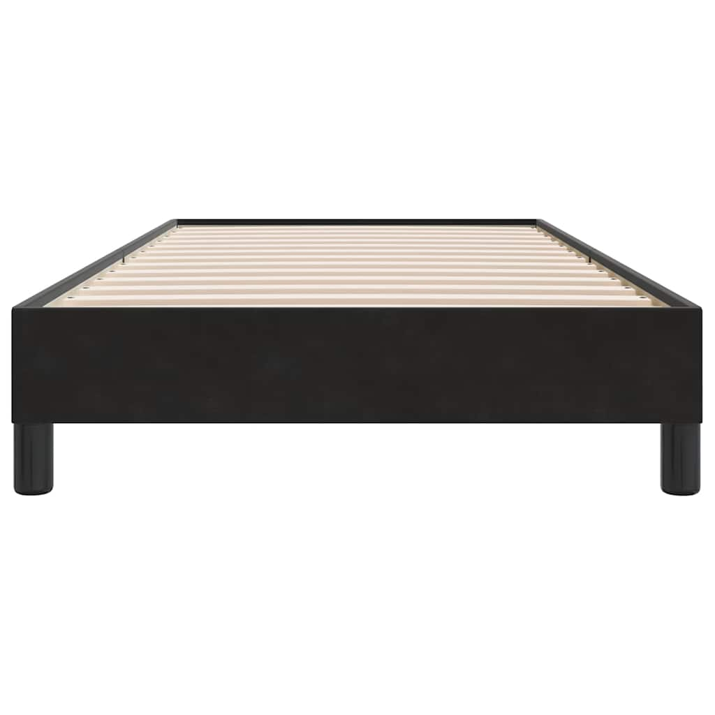 Cadre de lit sans matelas noir 80x210 cm velours