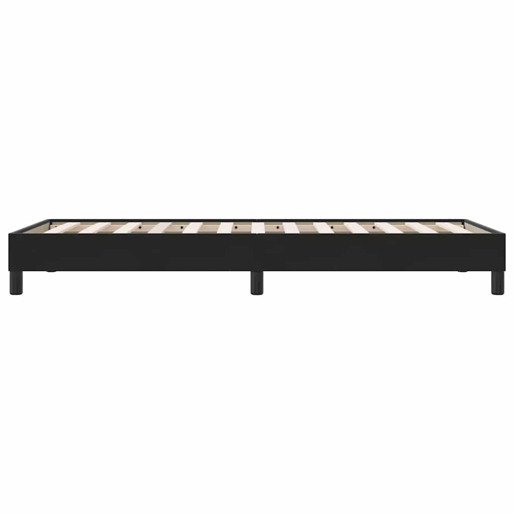 Cadre de lit sans matelas noir 80x210 cm velours