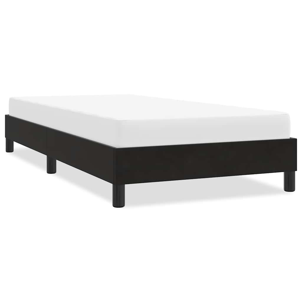 Cadre de lit sans matelas noir 80x210 cm velours