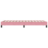 Cadre de lit sans matelas rose 80x210 cm velours