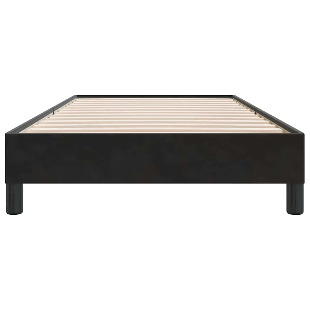 Cadre de lit sans matelas noir 90x210 cm velours