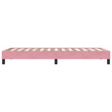 Cadre de lit sans matelas rose 90x210 cm velours