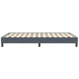 Cadre de lit sans matelas gris foncé 120x210 cm velours