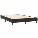 Cadre de lit sans matelas noir 120x210 cm velours