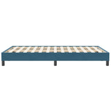 Bed frame without mattress dark blue 120x210 cm velvet