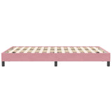 Cadre de lit sans matelas rose 120x210 cm velours