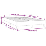 Cadre de lit sans matelas rose 120x210 cm velours