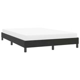 Cadre de lit sans matelas noir 140x210 cm velours