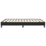 Cadre de lit sans matelas noir 140x210 cm velours