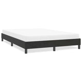 Cadre de lit sans matelas noir 140x210 cm velours