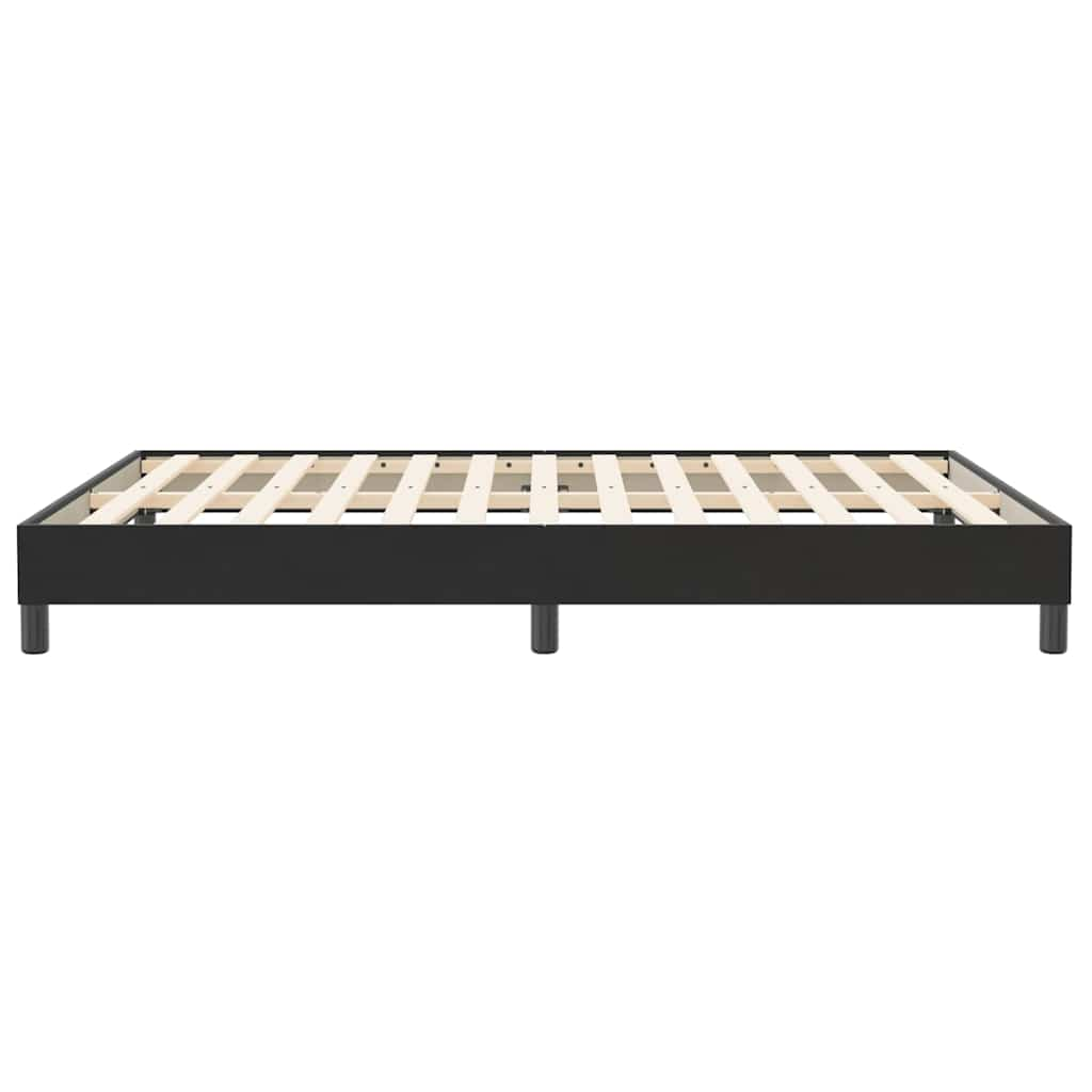 Cadre de lit sans matelas noir 160x210 cm velours