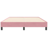 Cadre de lit sans matelas rose 160x210 cm velours